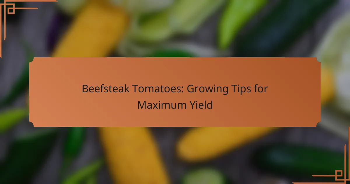 Beefsteak Tomatoes: Growing Tips for Maximum Yield