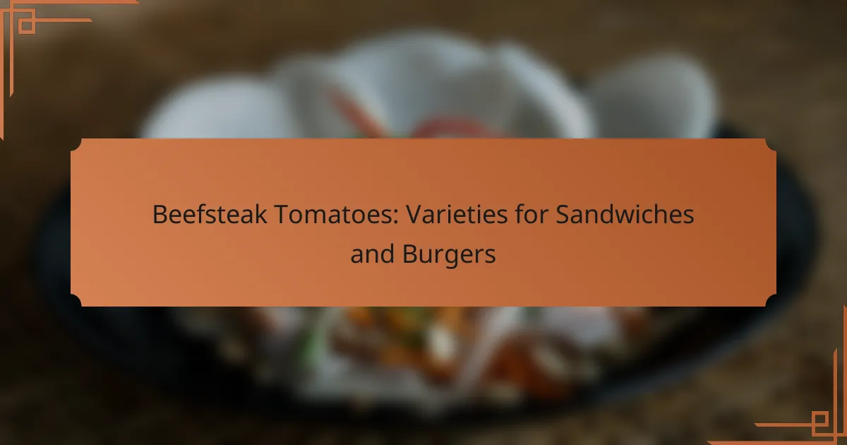 Beefsteak Tomatoes: Varieties for Sandwiches and Burgers